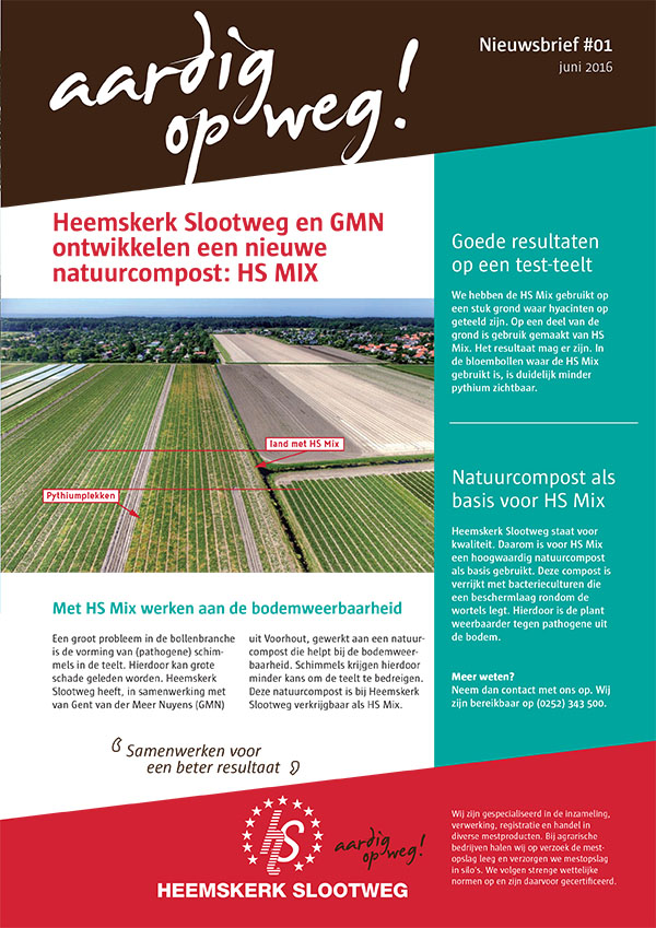 Heemskerk Slootweg Nieuwsbrief 01 voorkant